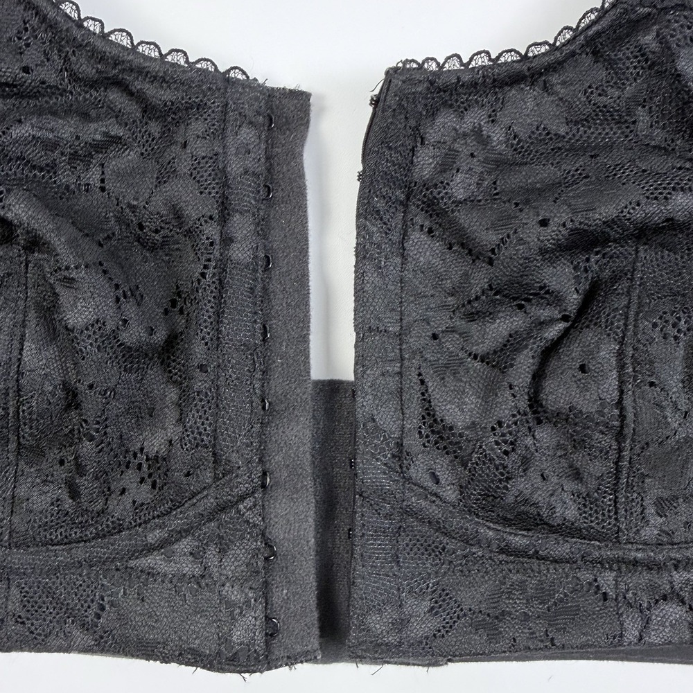 Victoria's Secret Body By Victoria Black Lace Front Closure Mastectomy Bra M NWT - Picture 3 of 7